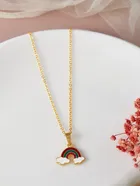 Gold Plated Chain & Pendant for Women & Girls 