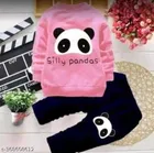 Hosiery Cotton Full Sleeves T-Shirt with Pant Clothing Set for Kids 