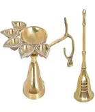 Brass Panchmukhi Deepak & Pooja Bell 