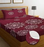 Polycotton Fitted Elastic 90x90in Bedsheet Maroon