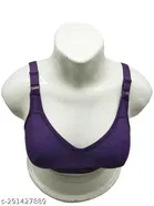 Cotton Solid Bra for Women 
