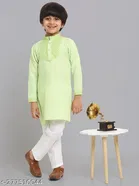 Cotton Blend Kurta with Pyjama for Boys 