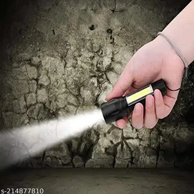 Rechargeable LED Emergency Torch Light (White)