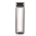 CELLO H2O Round Unbreakable Plastic Water Bottle 1 Liter, Black