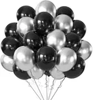 50 Pieces Metallic Balloons Of Golden 