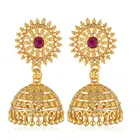 Brass Gold Plated Jhumkas for Women 