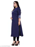 Solid Cotton Blend Kurti for Women 
