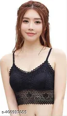 Net Solid Bras for Women, Assorted, Pack of 4 
