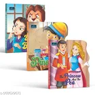 BOOKFORD Fairy Tale Shaped Board Book | Beauty and the Beast, Rapunzel, and Princess and the Pea | for kids | fairy tales for kids | board book | story book | 