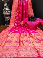 Banarasi Silk Zari Woven Saree for Women 