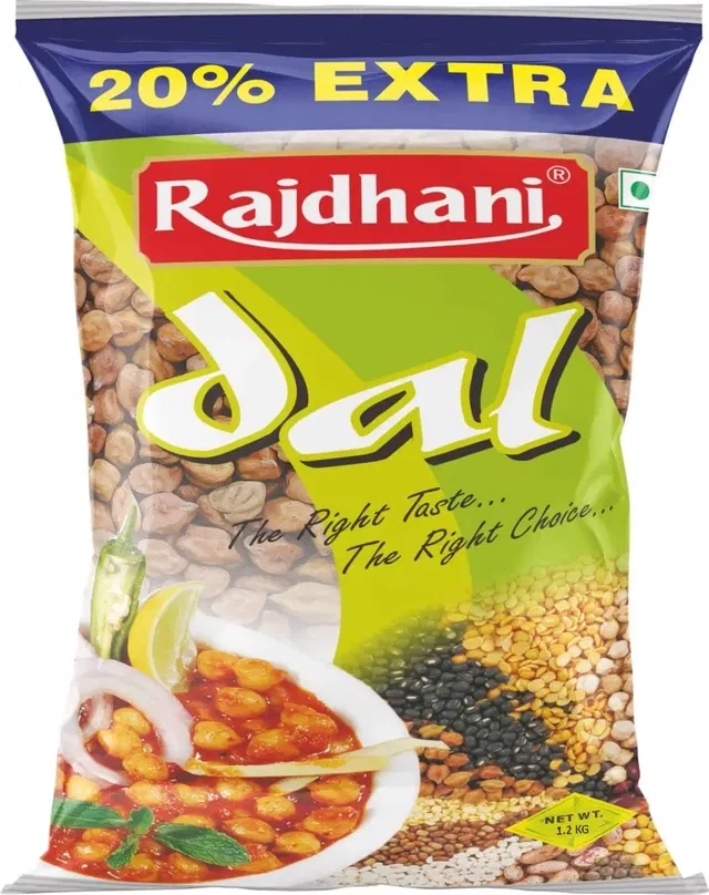 Rajdhani Chana Kesri/Kala Chana 1 kg + 200 g Extra