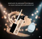 Liquid Under Eye Concealer With applicator Puff 