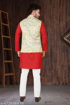 Solid Show Button Koti for Men 