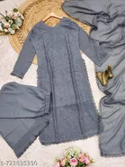 Chikankari Palazzo Pants for Women 