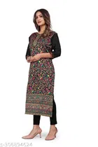 Pashmina Embroidered Kurti for Women 