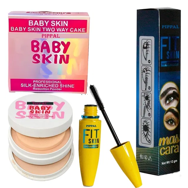 Pippal Baby Skin Compact (20 g) with Mascara (12 ml) (Set of 2)
