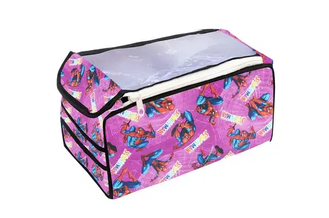 PVC Printed Makeup Storage Pouch (Multicolor)