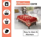 Furnishing Hut Floral Self Design Cotton 4 Seater Center Red Table Cover 36x54in