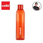 CELLO Venice Plastic Water Bottle Unbreakable and Hygienic 1 Litre, Orange