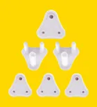 Child Safety Electric Socket Plug Guards, White, Pack of 6