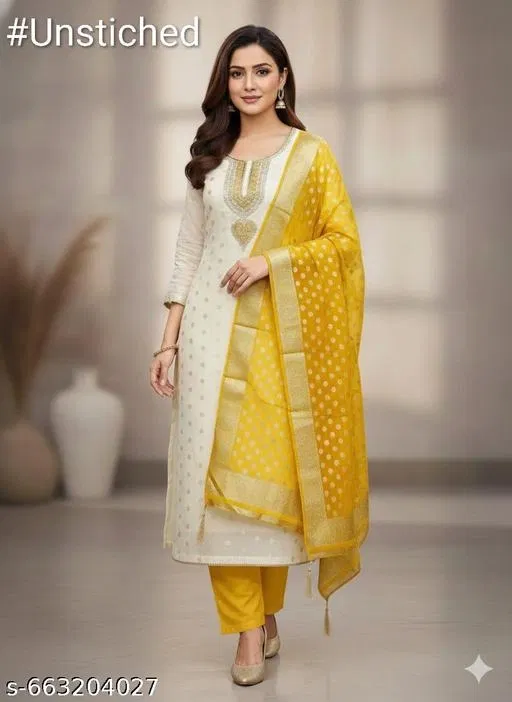 Punjabi/All Over Suits for Women (Multicolor, 6.45 meter (XL)