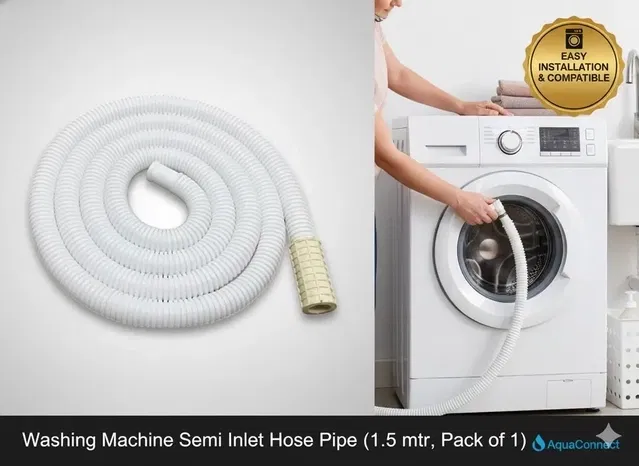 Enmora 3 Meter Washing Machine semi inlet pipe For Semi Automatic washing machine Inlet Hose Pipe  (1.5 mtr, Pack of 1)