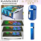 KANUSHI Industries® 1Pc Fridge Cover for Top with 6 Utility Pockets + 2 Handles Covers + 3 Fridge Mats 