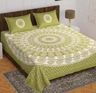 Cotton Rajasthani Jaipuri Double Bedsheet with 2 Pillow Covers 