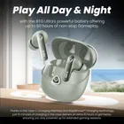 Truke BTG Ultra Earbuds, Green with 60H Battery, 360Spatial, Low Latency, 13mm Drivers