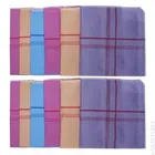 Cotton Handkerchiefs for Men (Pack of 12) (Multicolor, 18x18 Inches)