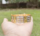 Brass Gold Plated Bangles for Women (Multicolor, 2.2)