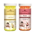 Bon Austin Lemon & Rose Detoxifying Bath Salt Crystal (200 g, Set of 2)