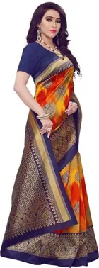 Mysore Silk Printed Saree for Women 