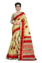 Khadi Silk Printed Saree for Women 