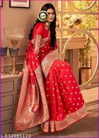 Zari Woven Kanjeevaram Saree for Women 
