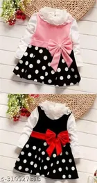 Crepe Full Sleeves Dress for Girls 