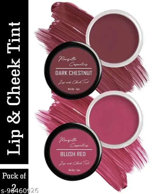 Ronzille Lip and Cheek Tint, Pack of 2