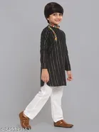 Cotton Blend Kurta with Pyjama for Boys 