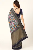 Art Silk Floral Print Saree for Women 