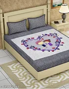 Cotton Double Bedsheet with 2 Pillow Cover 