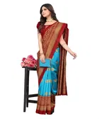 Women's Printed Saree with Blouse Piece 