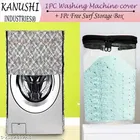 KANUSHI Industries® Washable & Dustproof Front Load Automatic Washing Machine Cover+ 1 Pc Surf Power Storage Box 