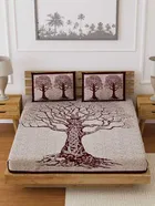 Jaipur Gate Cotton Double Bedsheet With 2 Pillow Covers 