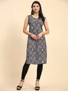 Crepe Printed Kurti for Women 