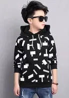 Cotton Blend Round Neck Hoodies for Boys 