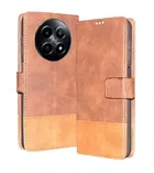 Artificial Leather Flip Cover For Realme 12X 5G 