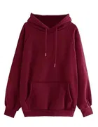 Full Sleeves Solid Sweatshirt for Women (Maroon, M)