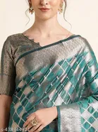 Organza Zari Woven Saree for Women 