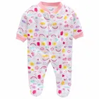 Hosiery Cotton Printed Rompers for Kids, Multicolor, Pack of 3 