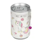 Pink Panda Velvet School Bag and Mini Portable Wet Wipes Tissue 2 Can for Cleaning Face Body 